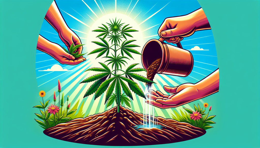 Organic fertilization and irrigation for healthy plant growth